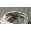 Image 5 : STERLING & MOISSANITE GENTLEMAN'S RING W/ CERTIFICATE