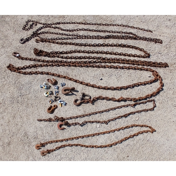 JOB LOT - MISC HOOKS & CHAINS