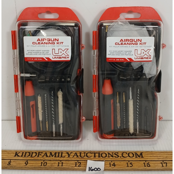 LOT OF 2 - UMAREX .177 & .22CAL AIRGUN CLEANING KITS