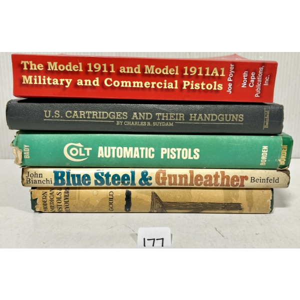LOT OF 5 - U.S. HANDGUNS REFERENCE BOOKS