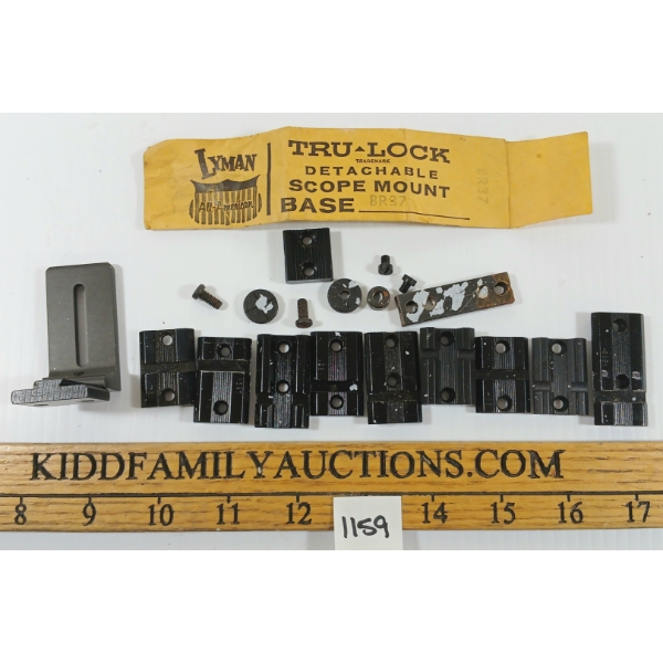 LOT OF 12 - SCOPE MOUNT BASES - INCL LYMAN