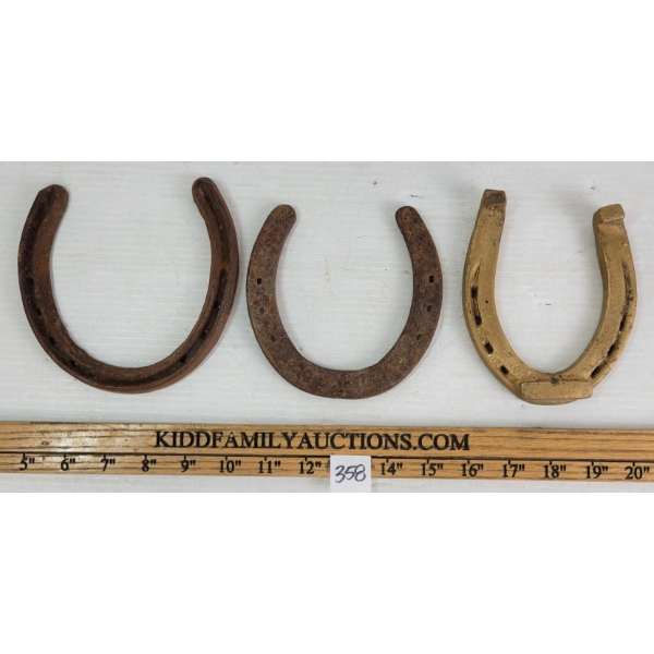 LOT OF 3 - HORSE SHOES