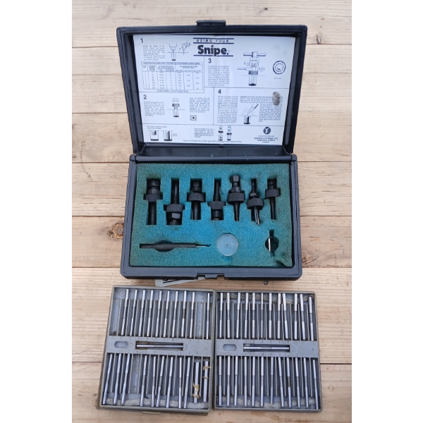 LOT OF 3 - PIN GUAGE SETS & SNIPE TOOL REMOVER