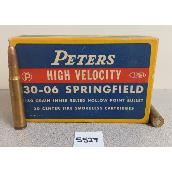 AMMO: 20X PETERS .30-06 SPRG - 180GR - HP - COLLECTOR'S BOX