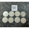 Image 1 : LOT OF 8 - 1942-1966 CDN 25 CENT COINS