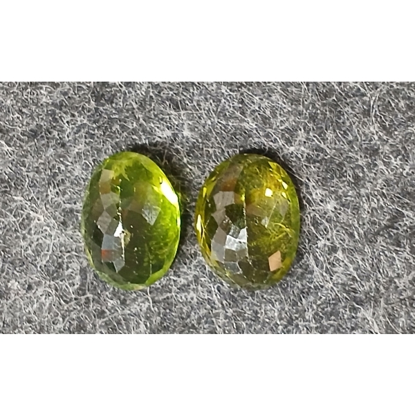 LOT OF 2 - OVAL CUT LOOSE NATURAL UNTREATED HIMALAYAN PERIDOTS ($9,157.00 APPRAISAL)