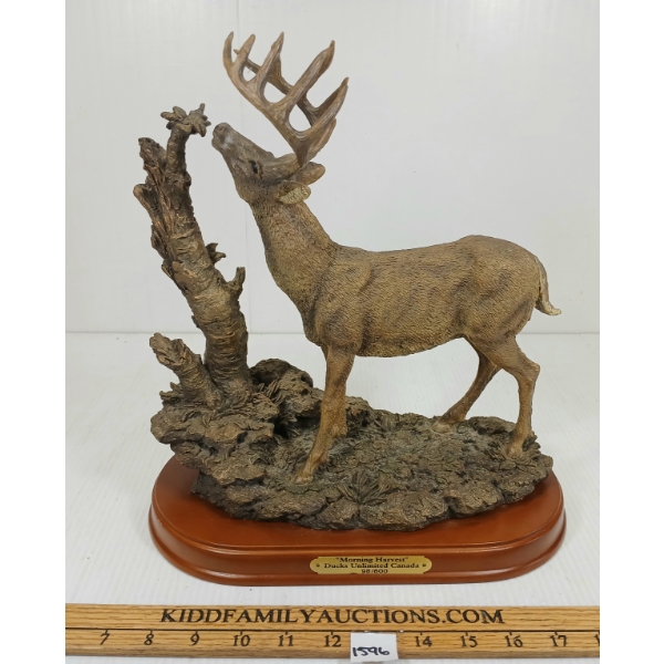 "MORNING HARVEST" DUCKS UNLIMITED CANADA BRONZE STATUE