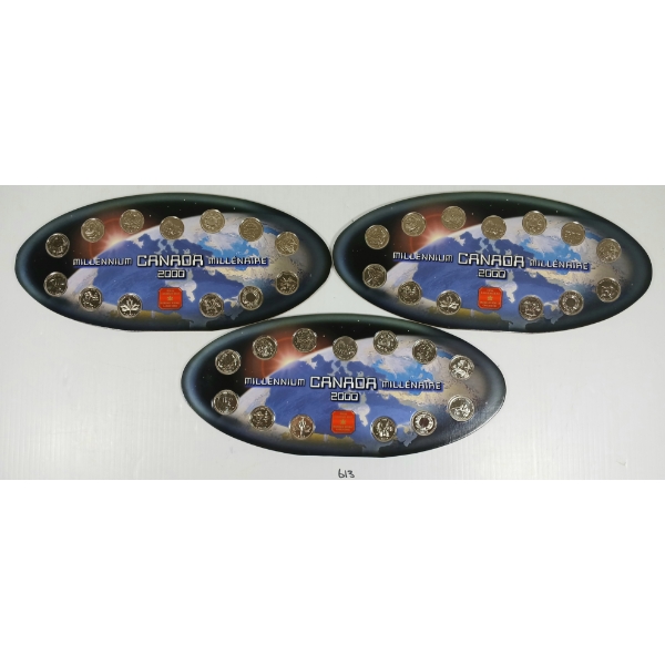 LOT OF 3 - 2000 RCM MILLENNIUM SETS