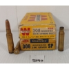 Image 1 : AMMO / BRASS: 34X DOMINION & WINCHESTER .308 WIN - 180GR - SILVER TIP & SP LIVE / 1X BRASS