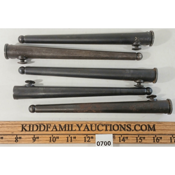 LOT OF 5 - ENFIELD SPIKE BAYONET SCABBARDS