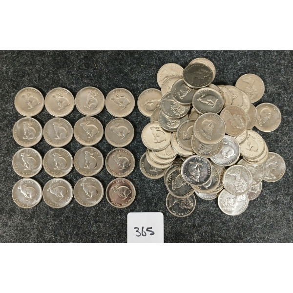 QTY OF 1967 CDN 5 CENT COINS