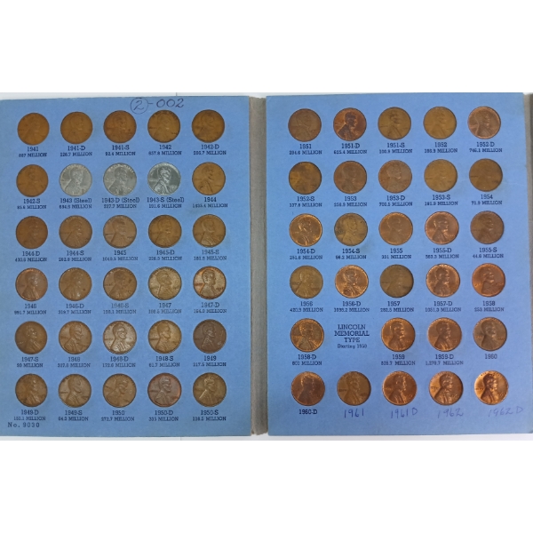 1941 - '73 LINCOLN HEAD CENTS BINDER