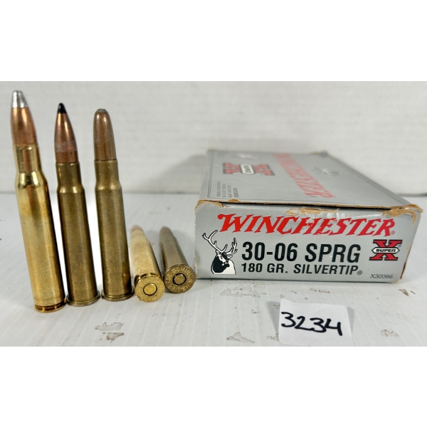 AMMO: 20X WIN .30-06 SPRG - 180 GR SP & 3X MIXED .303 BRIT