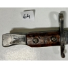 Image 3 : ROSS RIFLE PAT 1907 BAYONET WITH LEATHER SCABBARD