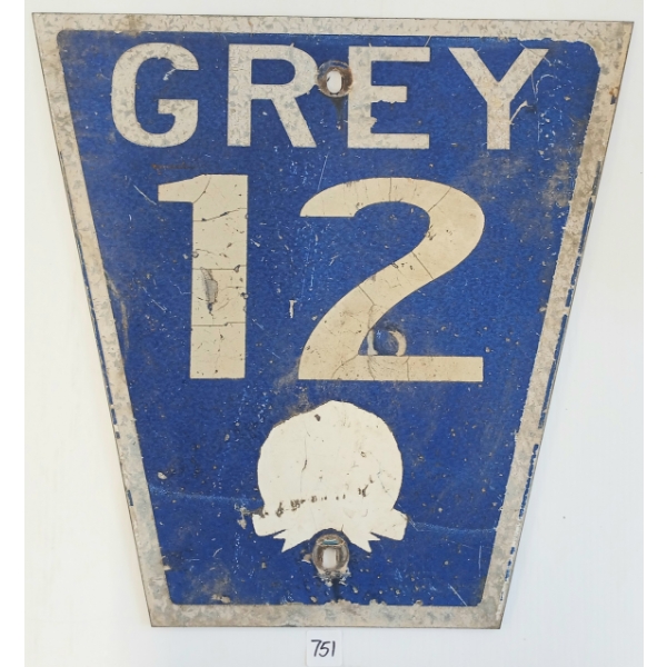 GREY 12 - SINGLE SIDED METAL SIGN