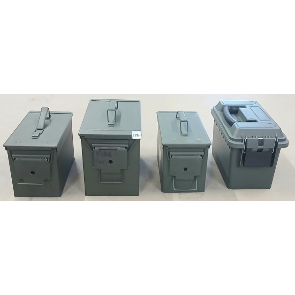 LOT OF 4 - AMMO CRATES