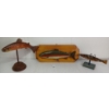 Image 1 : LOT OF 3 - FOLK ART WOOD FISH CARVINGS - JC HIGGINS