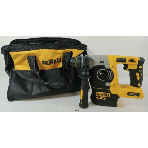 LOT OF 2 - DEWALT TOOL BAG & 18V HD DRILL - MODEL DCH273