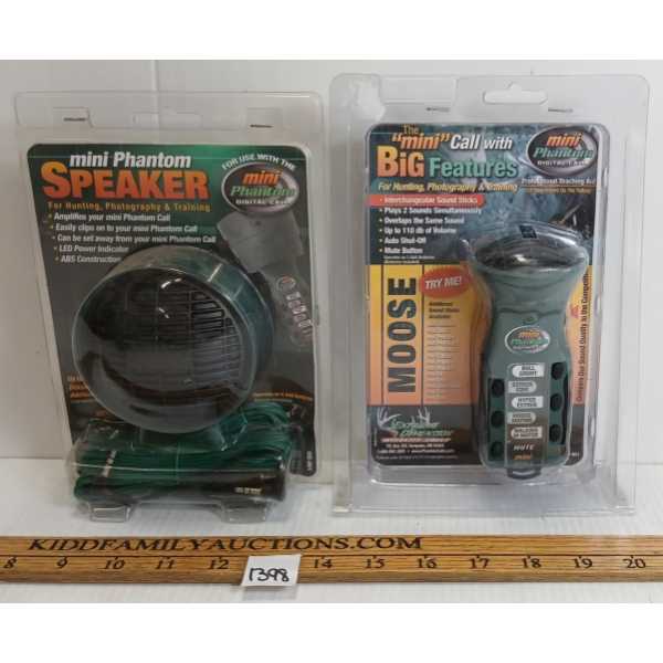 LOT OF 2 - MINI PHANTOM MOOSE CALL & SPEAKER - AS NEW