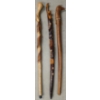 Image 2 : LOT OF 3 - WOOD CARVED CANES