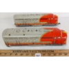 Image 2 : LOT OF 2 - MARX TIN SANTA FE MODEL TRAINS
