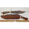 Image 3 : REMINGTON CROWN STAG BOWIE KNIFE W/ LEATHER SHEATH
