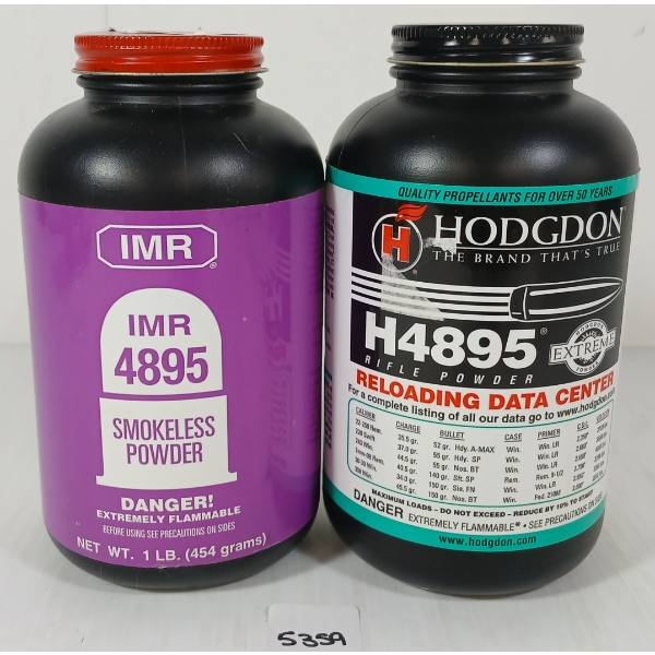 POWDER: IMR & HODGDON 4895 RIFLE & SMOKELESS POWDER - 1.5LBS