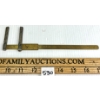 Image 2 : FRENCH BRONZE/STEEL HAND ENGRAVED SLIDING RULER