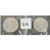 Image 2 :  LOT OF 2 - 1964 CDN SILVER DOLLARS - VOYAGEUR