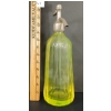 Image 2 : FABRIQUE D'EAUX GAZEUSES ET SIROPS - YELLOW URANIUM / OURALINE FLUTED ACID-ETCHED - SELTZER BOTTLE
