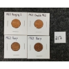 Image 1 : LOT OF 4 - 1962 CDN CENTS
