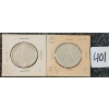 Image 1 : LOT OF 2 - 1967 CDN 50 CENT COINS
