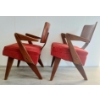 Image 2 : LOT OF 2 - MID-CENTURY MODERN STYLE DANISH LOUNGE CHAIRS 