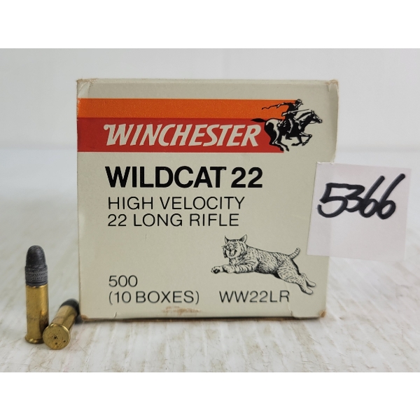 AMMO: 500X WINCHESTER WILDCAT .22LR