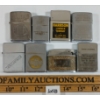 Image 1 : LOT OF 8 - SILVER TONE LIGHTERS - INCL K-LITE, IDEALINE, STORM KING, ZIPPO, ETC