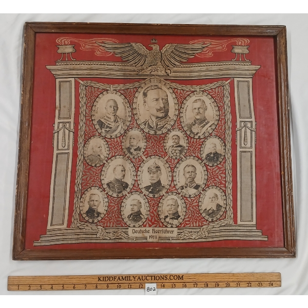 "GERMAN ARMY LEADERS 1914" - FRAMED PRINT