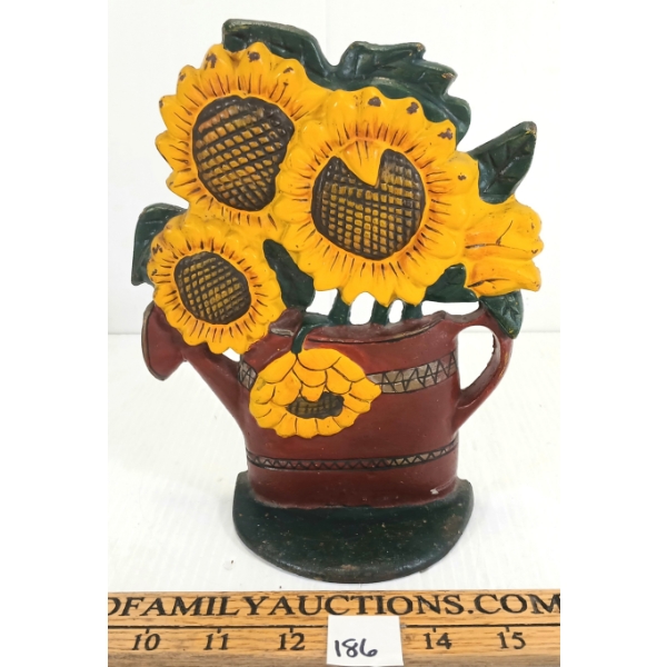 CAST SUNFLOWER DOOR STOP