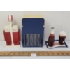 Image 4 : LOT OF 3 - COCA-COLA & PEPSI SALT & PEPPER SHAKERS, & PEPSI COIN BANK