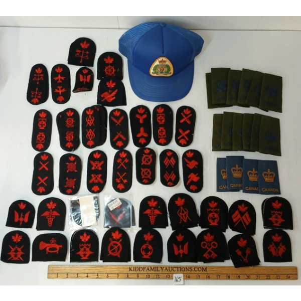 JOB LOT - CDN INSIGNIA & RCMP CAP
