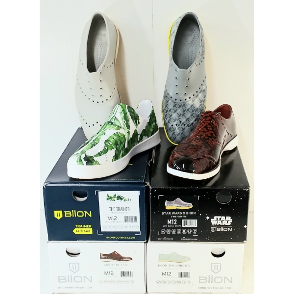 LOT OF 4 - BIION SHOES - FT THE LUX, THE TRAINERS, THE BRIGHTS & STAR-WARS STYLES