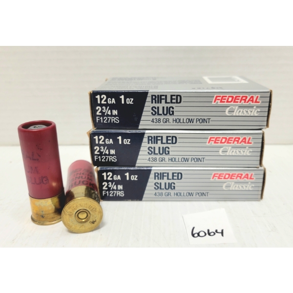 AMMO: 15X FEDERAL 12 GA 2 3/4 IN MIXED SLUGS & BUCK SHOT
