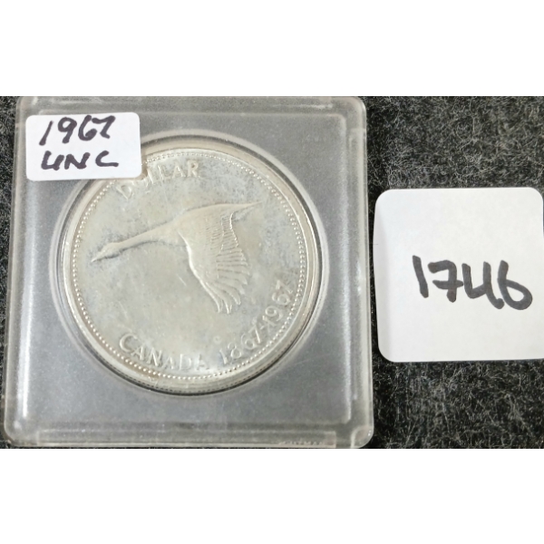 1967 CDN SILVER DOLLAR - CANADIAN GOOSE