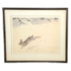 RUNNING HARE BY FRANK DEMATTEIS (PRS CDN ARTIST) - FRAMED PRINT