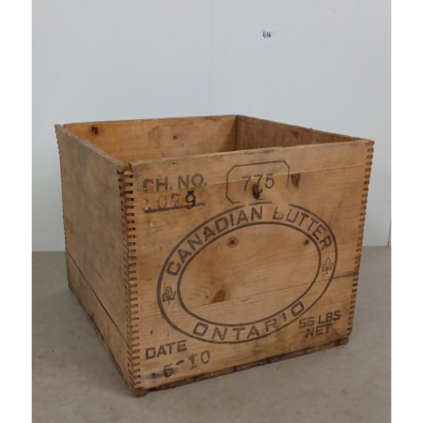CANADIAN BUTTER ONTARIO CRATE - NO 775