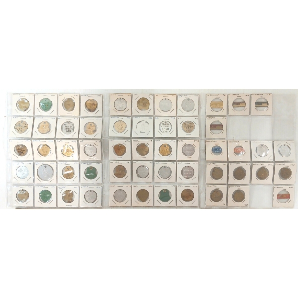 QTY OF DOG REGISTRATION TAGS - INCL SWEDEN, AUSTRALIA, NETHERLANDS, GERMANY, ETC