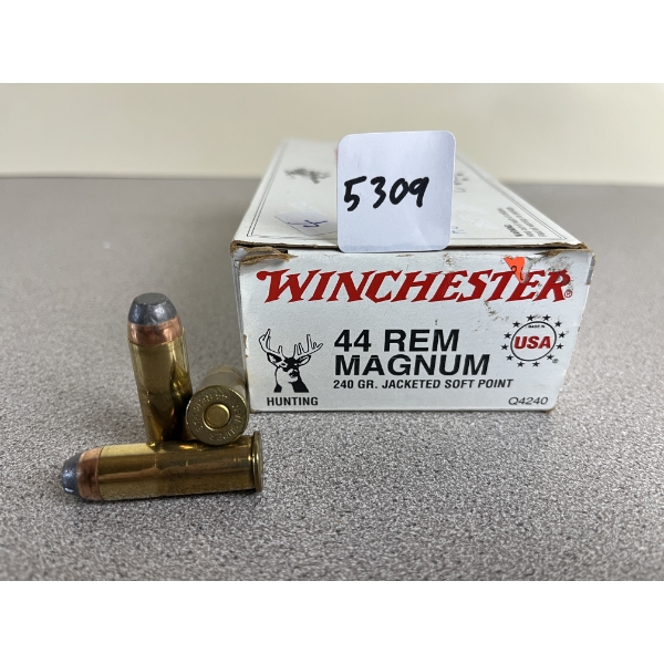 AMMO: 50X WINCHESTER 44 MAG 240 GR. JACKETED SP