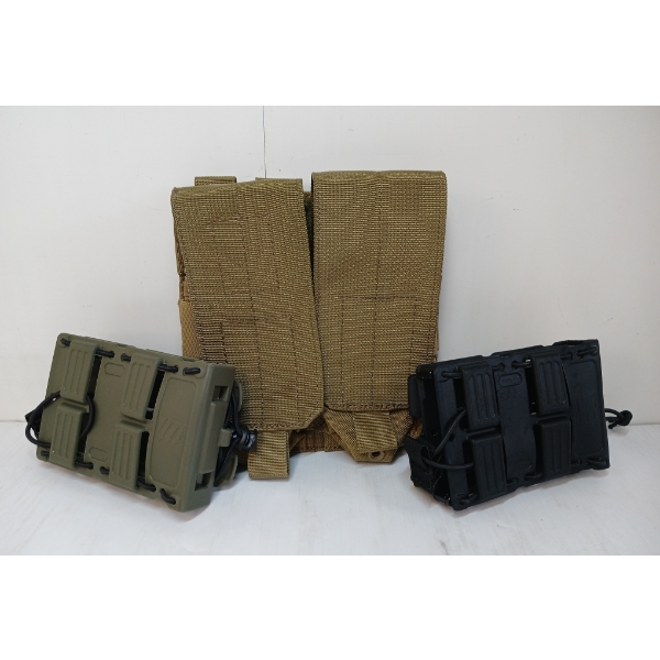 LOT OF 3 - BLACK HAWK TACTICAL GEAR POUCHES