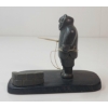 Image 3 : AWAITING HUNTER BY ISSAC ALAYCO (PRS CDN ARTIST) -  ANTLER, SINEW & STONE