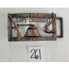 Image 2 : LOT OF 8 - WALT DISNEY DAVY CROCKETT OFFICIAL BELT BUCKLES