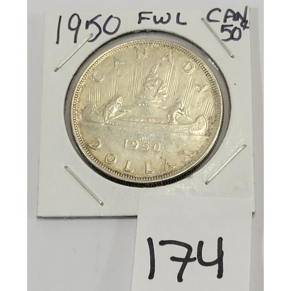 1950 CDN SILVER DOLLAR